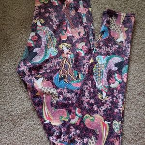 Purple Geshia high waist leggings